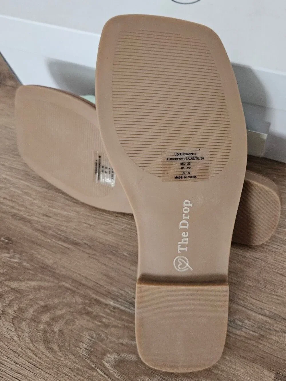 The Drop Women’s Ida Bow Mint Knot Slide Sandals Size 5